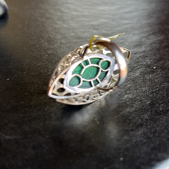 Sterling Silver Malachite Ring - Picture 8 of 11